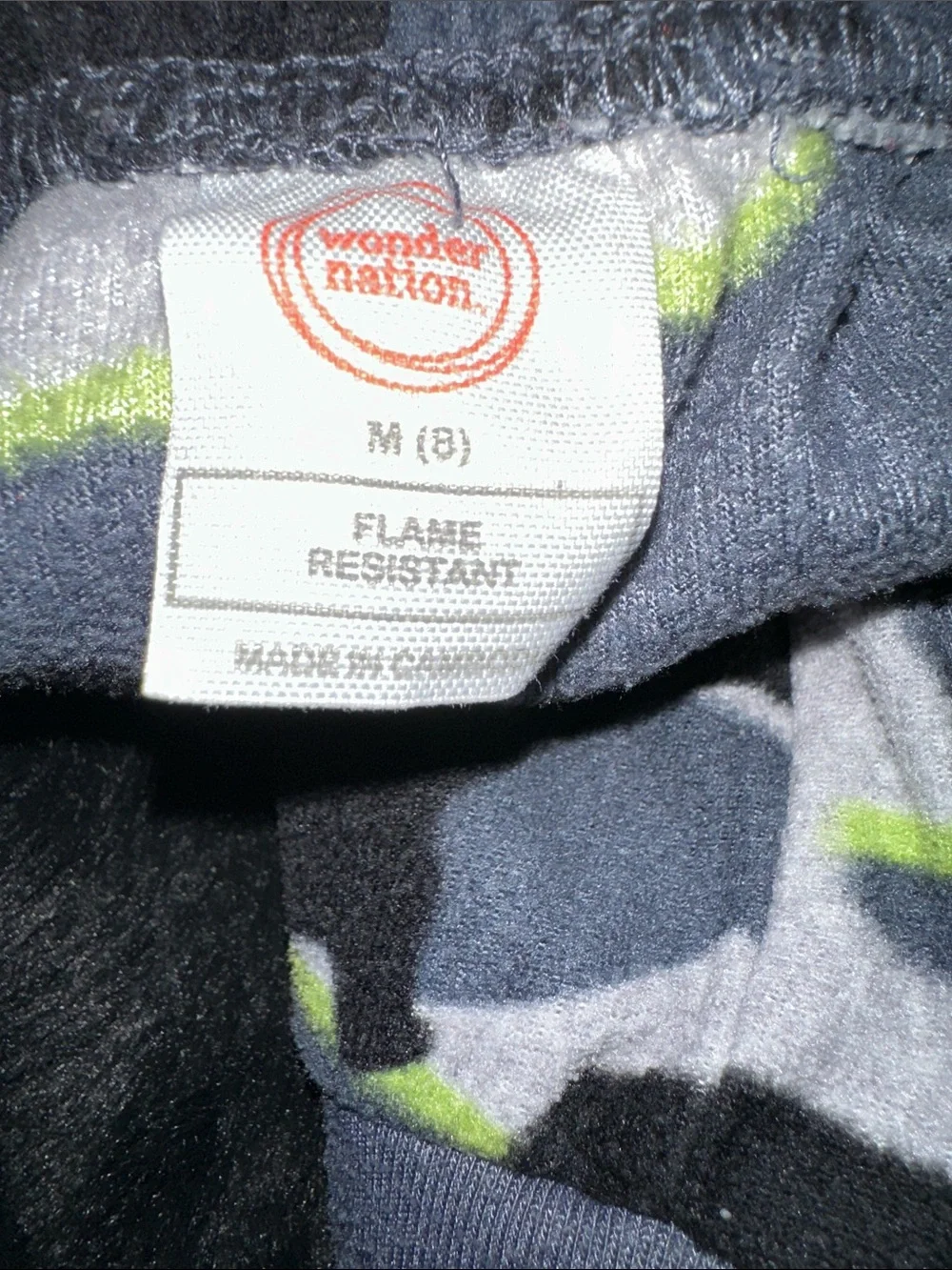 Kids Gray & Neon Green Camo Pajama Set - Brand Unspecified